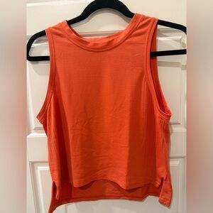 Lululemon Train to Be Warm Coral Orange Tank Top. Sz 8 or M
